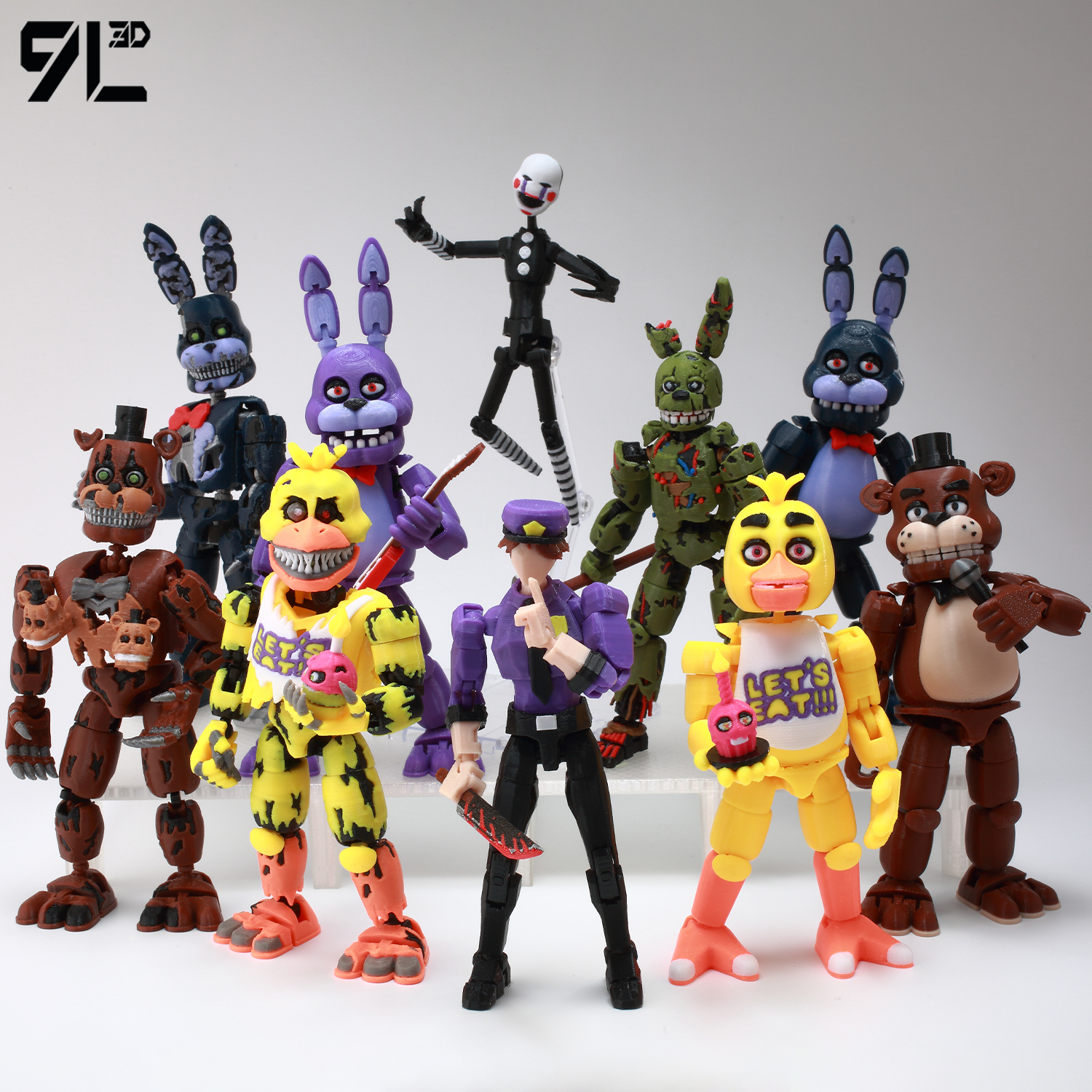 9L3D Dummy13 ホラーゲームフィギュアリアルなアニメモデルのおもちゃ関節関節クラシックグッズデスクトップ飾りサプライズギフト