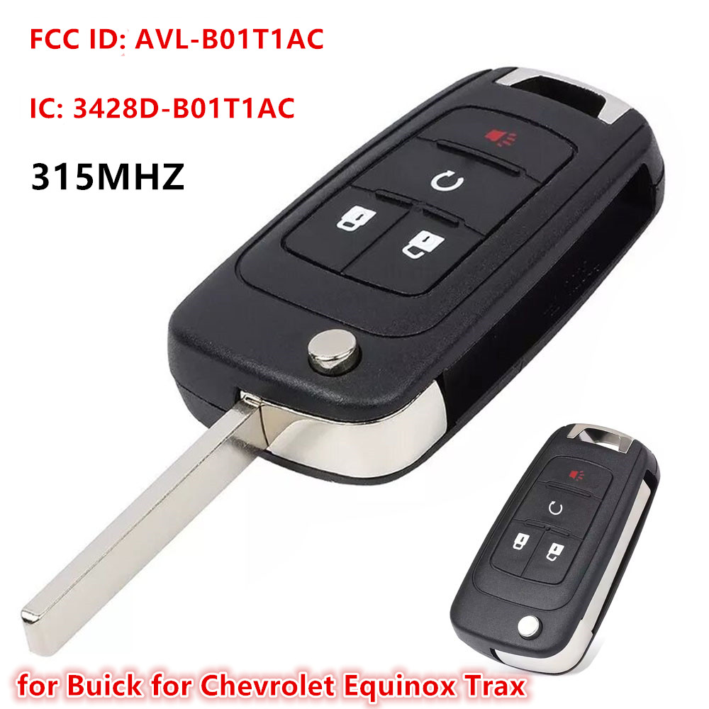 Carpart 315MHz AVL-B01T1AC Remote Key Fob for Chevrolet Equinox Trax for Buick Encore 2010 2011 12 2013 2014 2015 2016 2017 2018