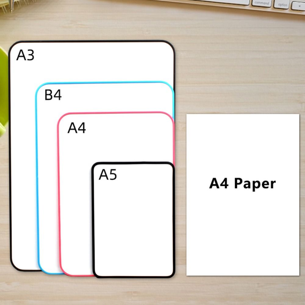 A5/A4/B4/A3 ホワイトボード 両面ホワイトボード 消せるホワイトボード マグネット対応 再利用可能 デスクトップ 小型黒板 オフィス