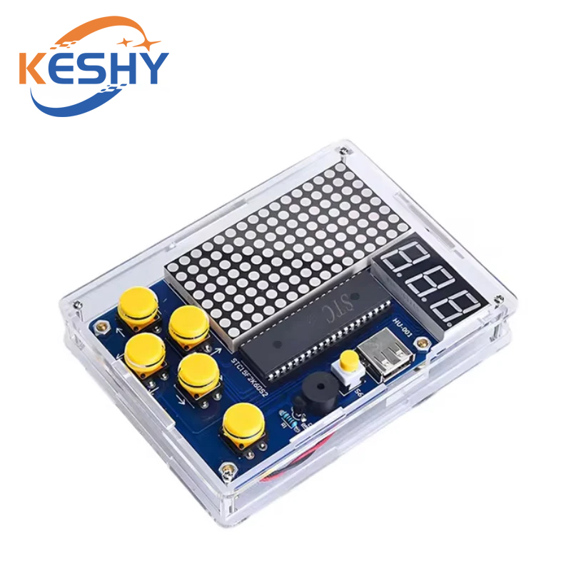 ピクセルゲームコンソール製造キット 51 MCU ゲームコンソールテトリス DIY ピース HU-001