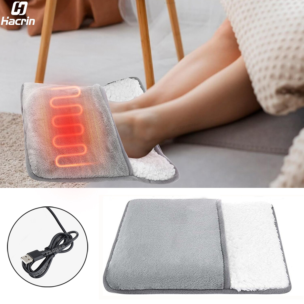 フットウォーマー USB フットヒーター電気フットヒーターパッド高速加熱ソフトぬいぐるみ電気フットウォーマー家庭用加熱フィートウォーマー