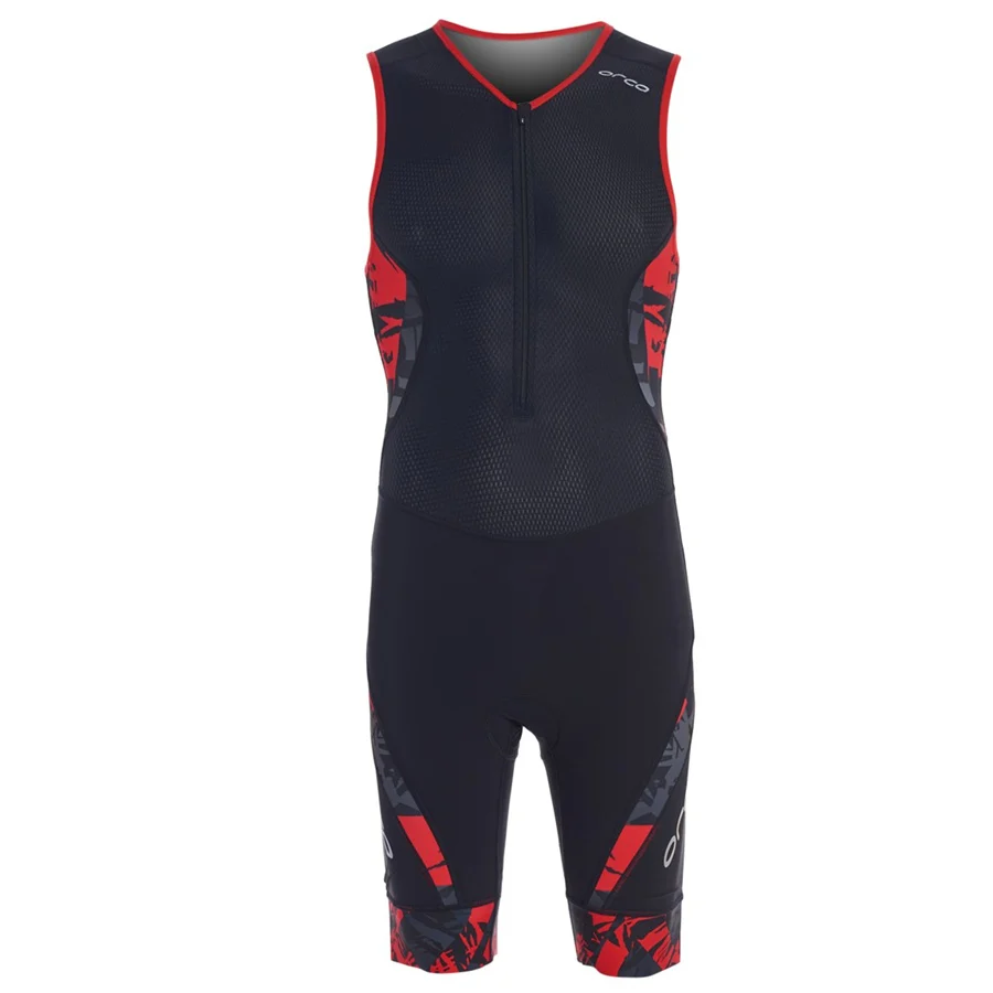 オルカマンのサイクリングジャンプスーツトライアスロンノースリーブスキンスーツ Ropa Ciclismo Hombre 夏水着カスタム屋外チームランニングスーツ