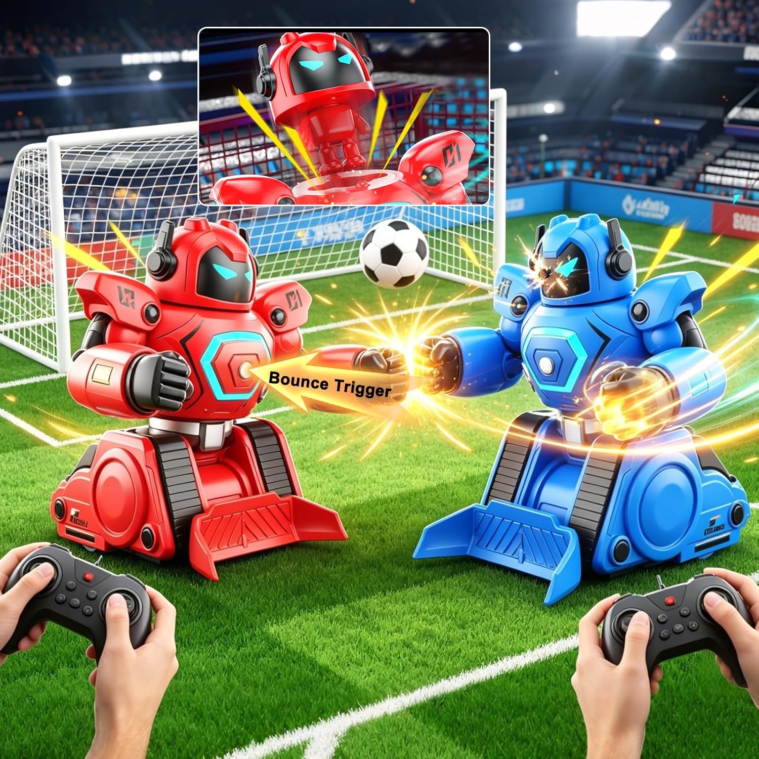 RC ロボット玩具親子インタラクティブ 2.4 グラムリモコンサッカー戦闘ロボットダブルバトルボクシングゲーム子供男の子ギフト