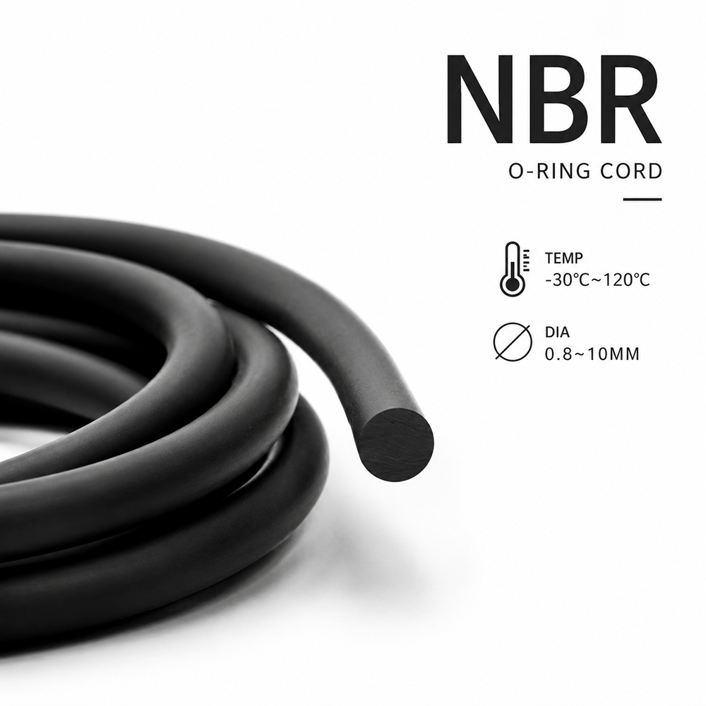 20/10/5/2 メートル黒 NBR シールストリップ径 0.8 ミリメートル〜 10 ミリメートル酸アルカリ/オイル/摩耗/オイルポンプパイプライン特殊シールテープ