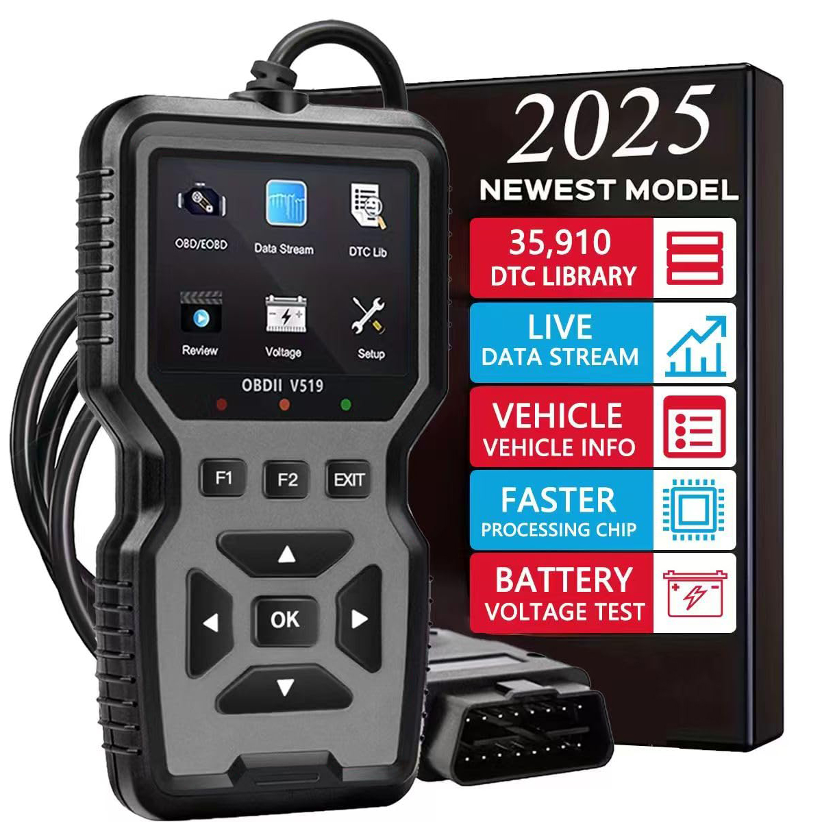 車の Obd2 スキャナー診断ツール コード リーダー エンジン障害コード リーダー スキャナーはすべての Obd II プロトコルを診断できます