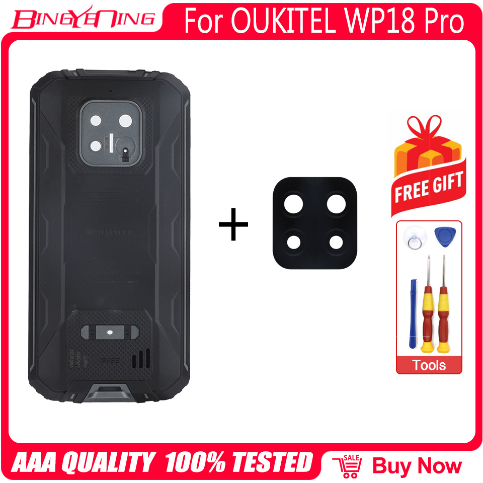 新オリジナルバッテリーカバー Oukitel WP18 プロバックケースカメラガラスレンズ WP21 C32 バックケース修理アクセサリー部品