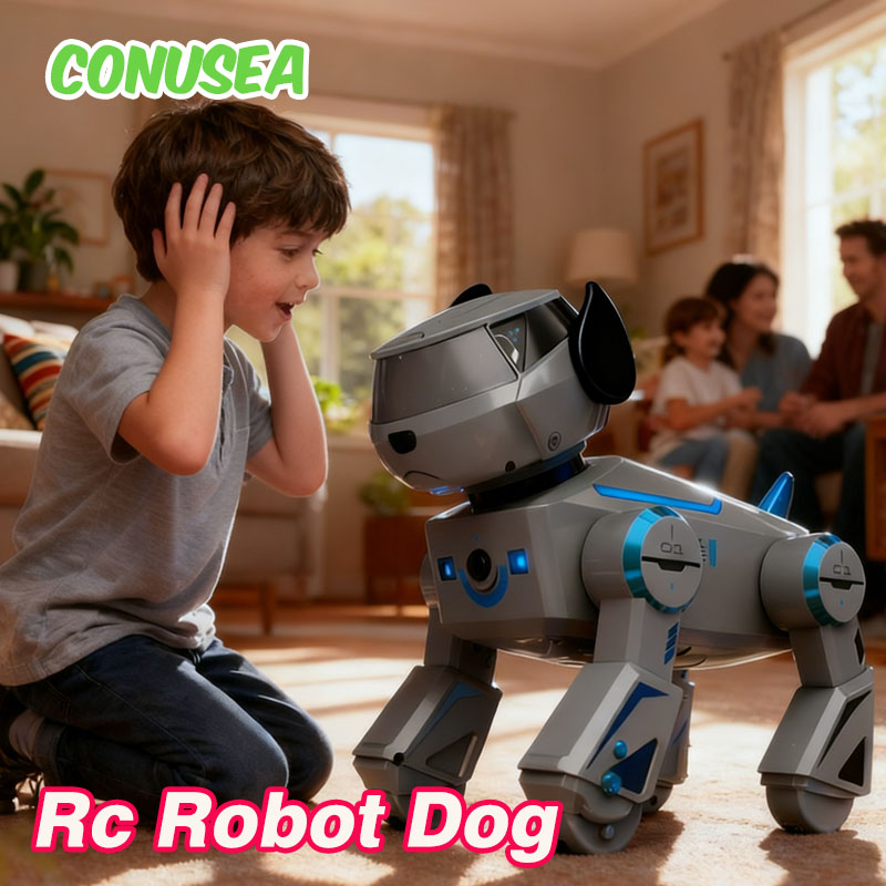 Rc ロボット犬子犬リモコンスマートロボットアップグレード無線接続技術人工知能電気子供のおもちゃ