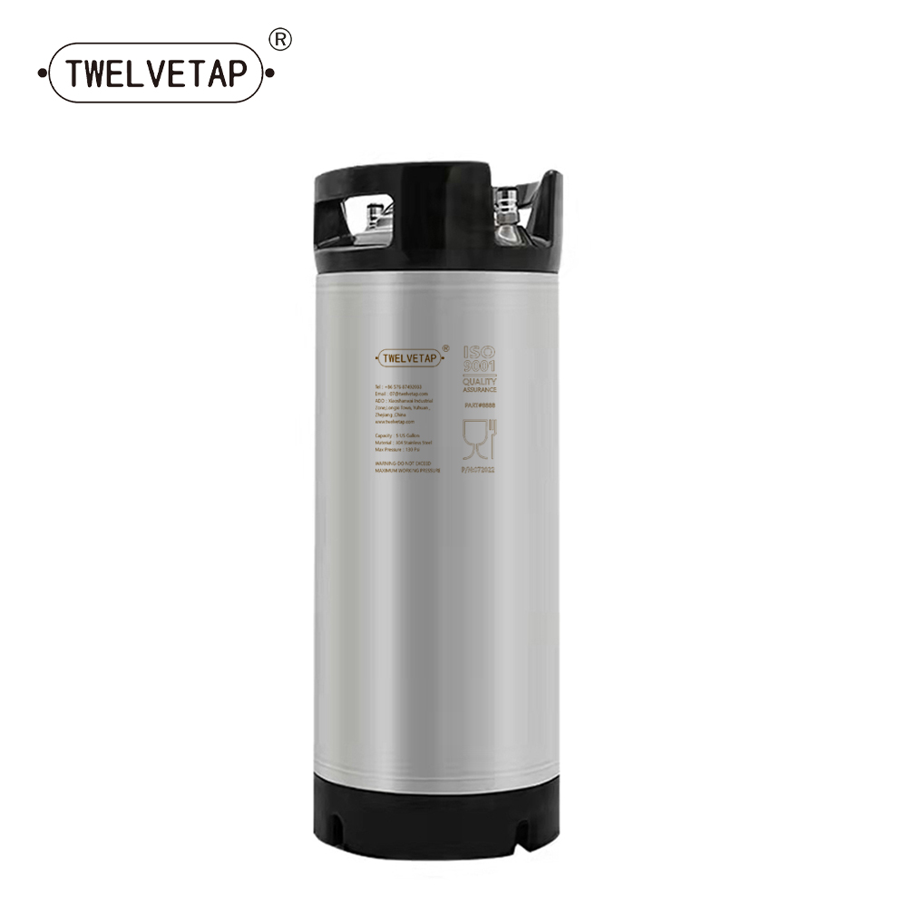 TWELVETAP ビール樽コーニータンク 304 ステンレス鋼コークスシロップミルクソーダバレルゴムハンドルバケットボールロックコーネリアススタイル