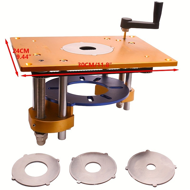 Router Lift Router Table Insert Plate for Engraving Machine Electric Wood Milling Trimming Machine DIY Woodworking Work Bench