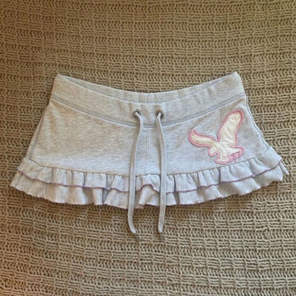 Y2k 美的レタープリントミニスカート女性原宿巾着甘いかわいいドレスストリートフリルグランジスカートシックなファッション