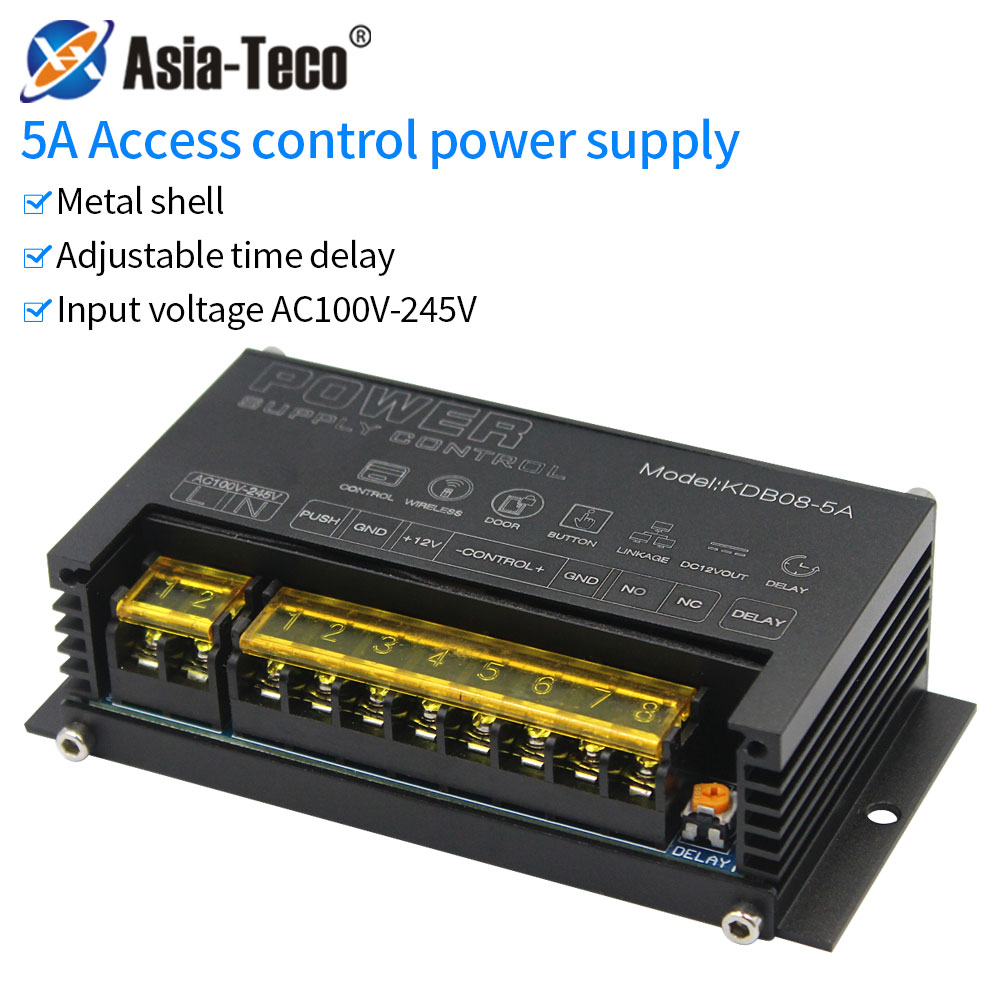 12V リレースイッチ電源電子アクセス制御システム用特別 PUSH COM GND 5A 100 〜 245V 電圧コンバータレギュレータ