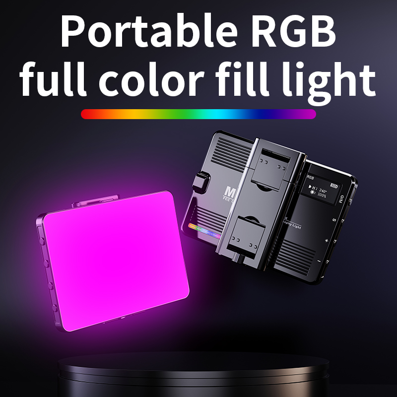 M16 RGB LED フィルライトスーツ 72 高品質ランプビーズ色温度 3000-9000K すべての電話/タブレット/ラップトップおよびカメラ用