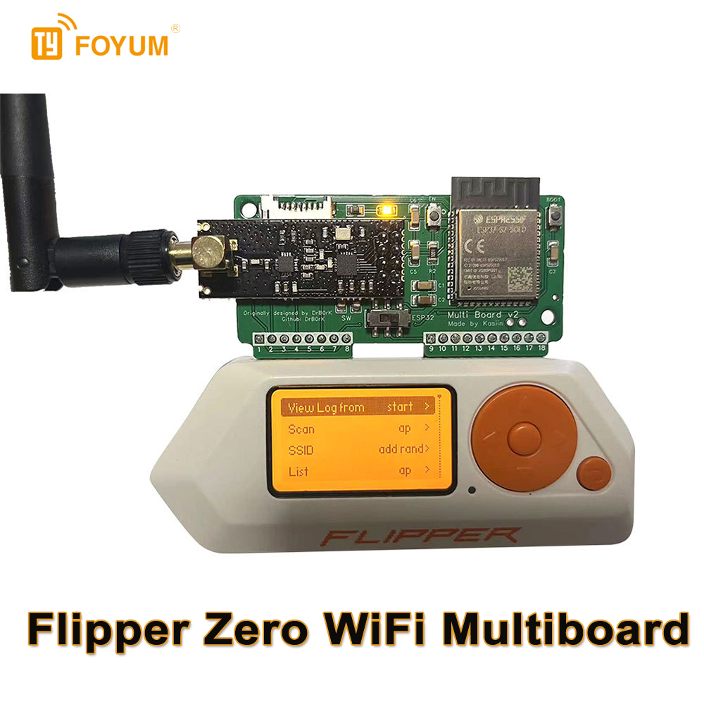 フリッパーゼロ WiFi マルチボード NRF24 ESP32 WiFi モジュールアンテナオープンソース開発ボードマローダー NRF スニファー GPIO