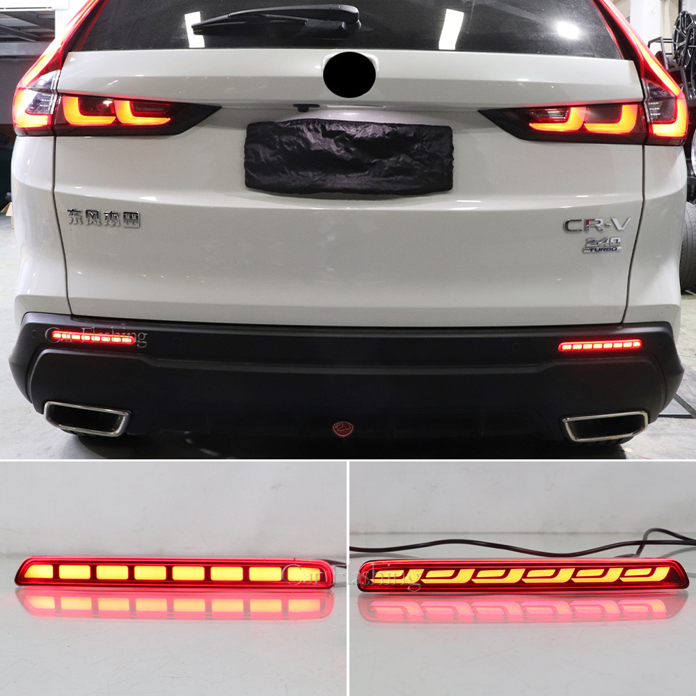 Car Bumper Brake Light Reflector turn Signal Indicators Car LED Rear Fog Lamp For Honda CR-V CRV 2023 2024 2025