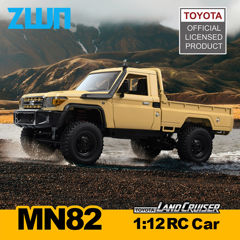 ZWN MN82 1:12 レトロ Rc カー LED ライトフルスケールシミュレーション LC79 プロフェッショナル 4WD リモートコントロールピックアップ RC トラックモデルのおもちゃ