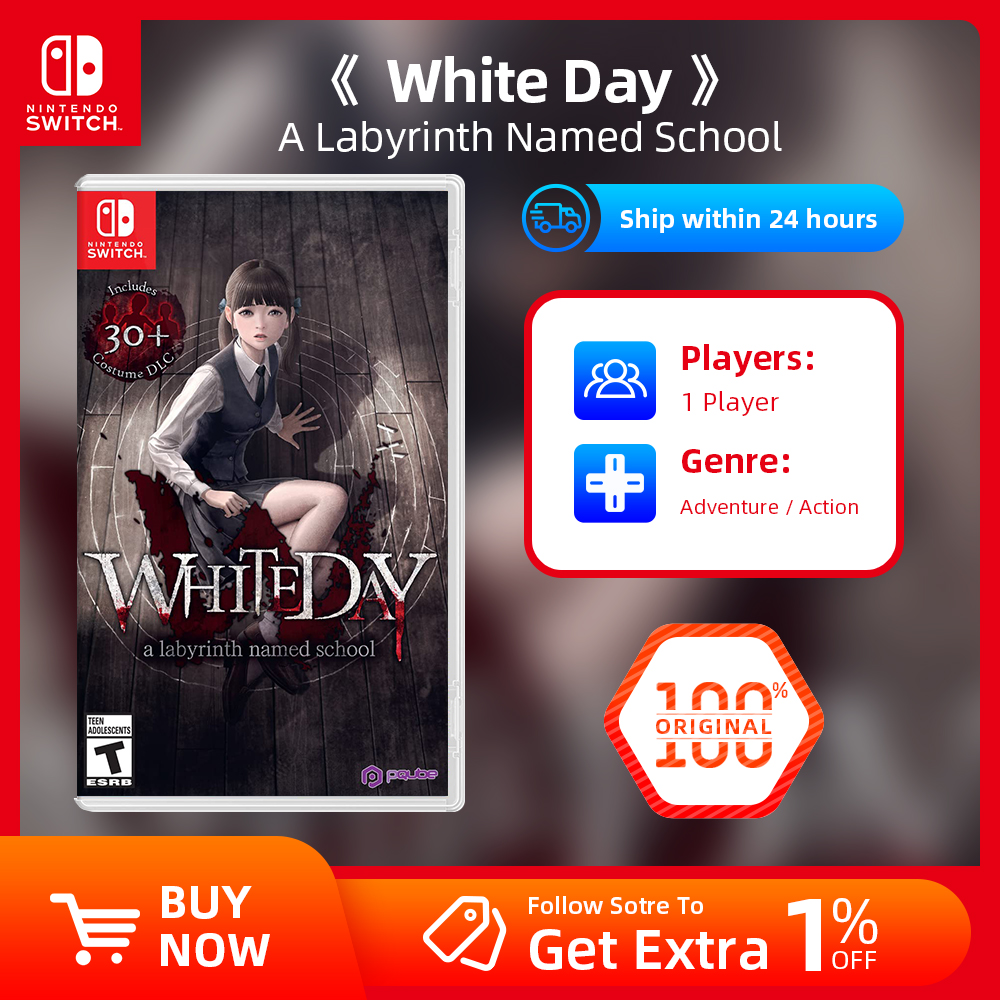 Nintendo Swtich ゲーム セール - ホワイトデー: 学校という名の迷宮 - ゲーム カートリッジ物理カード