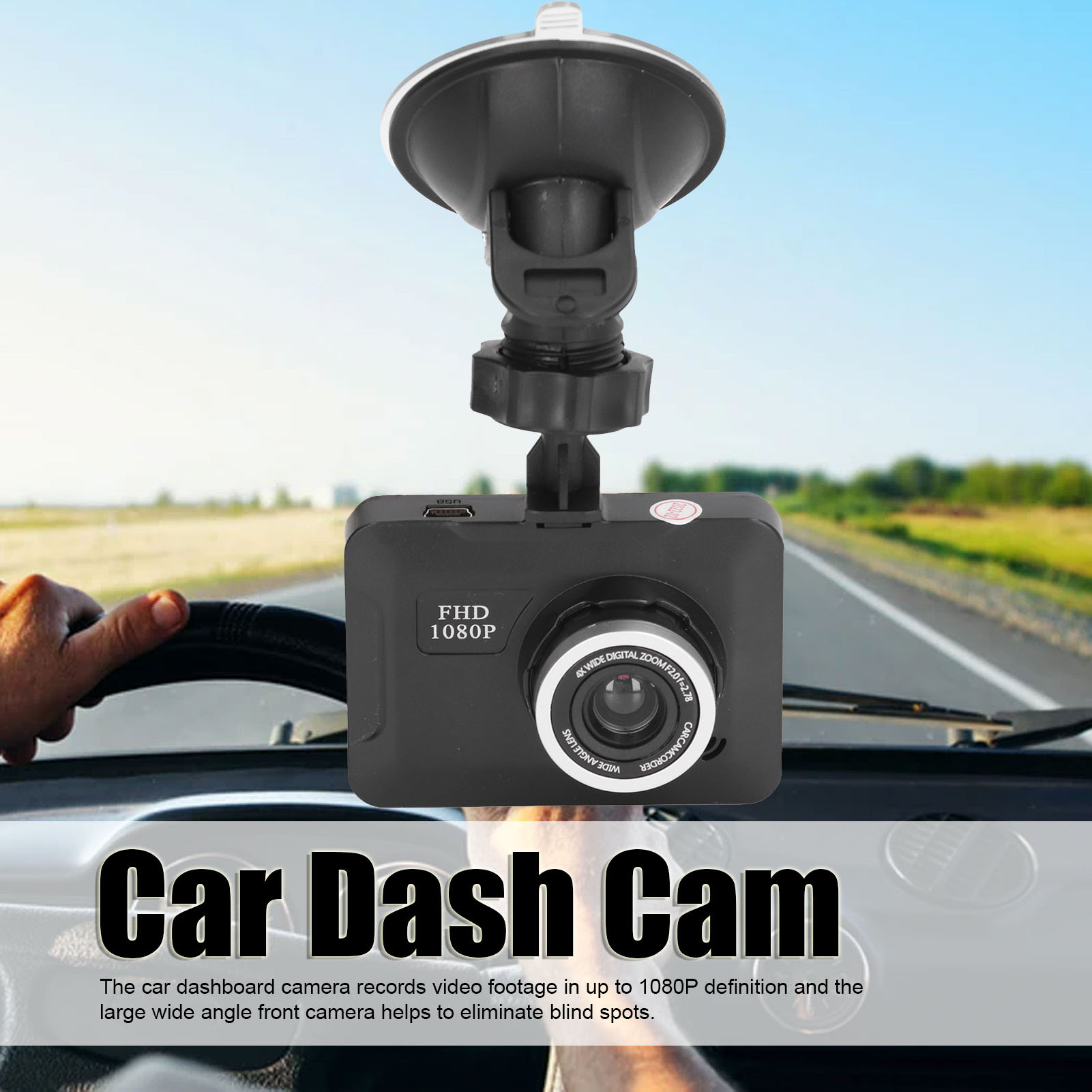 車 DVR ダッシュカム多機能 1080P フル HD ループ録画モーション検出ダッシュボードカメラ