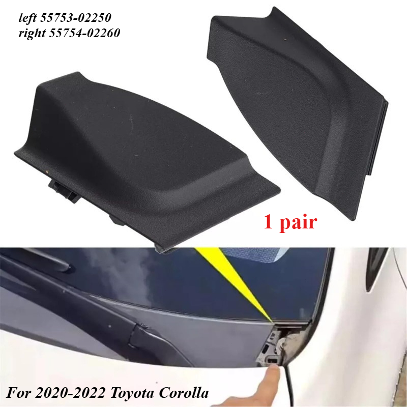 フロントガラスワイパーサイドカウル延長シールドカバー 2020-2022 トヨタカローラ 55753-02250 55754-02260