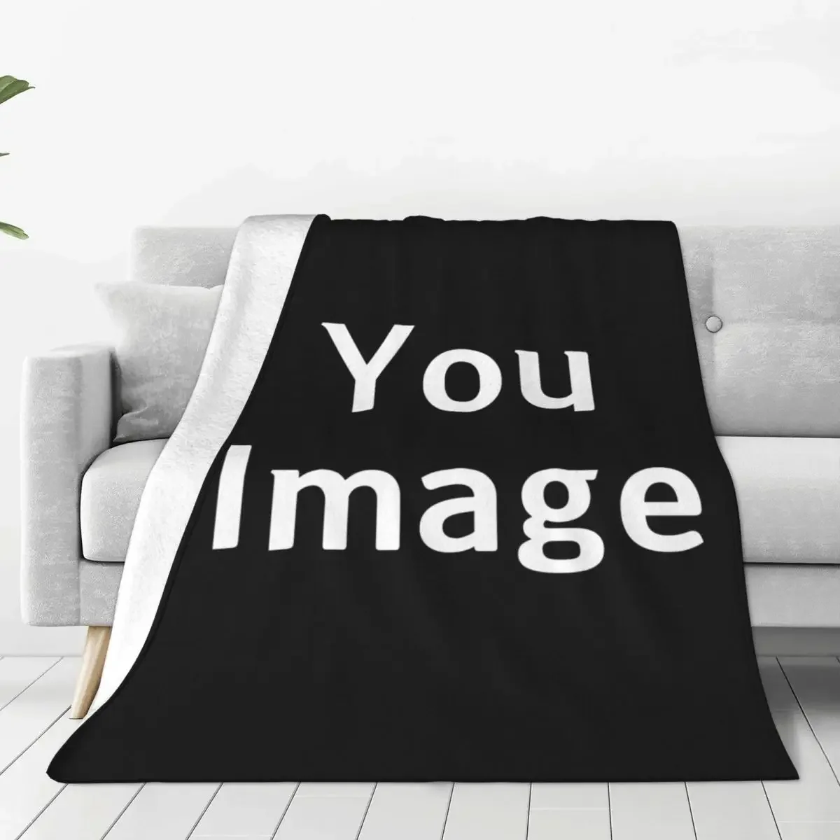 Custom Personalized image Customize Flannel Blanket Customized Photo Gifts Soft Throw Blanket Travel Bedspread Sofa Bed Cover