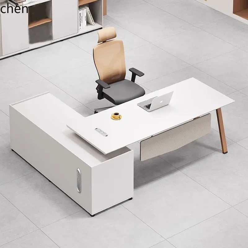 d2 マネージャーデスクとチェアセット おしゃれ シンプル パソコンデスク シングル モダン ボス オフィス家具