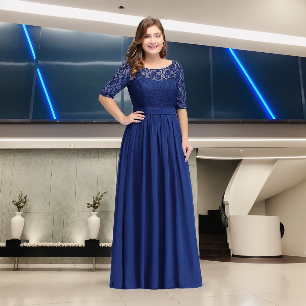 新しい XL-4XL プラスサイズシフォンブライズメイドドレスエレガントな A ラインの女性のイブニングドレスロングウェディングパーティードレスゲストウエディングドレス