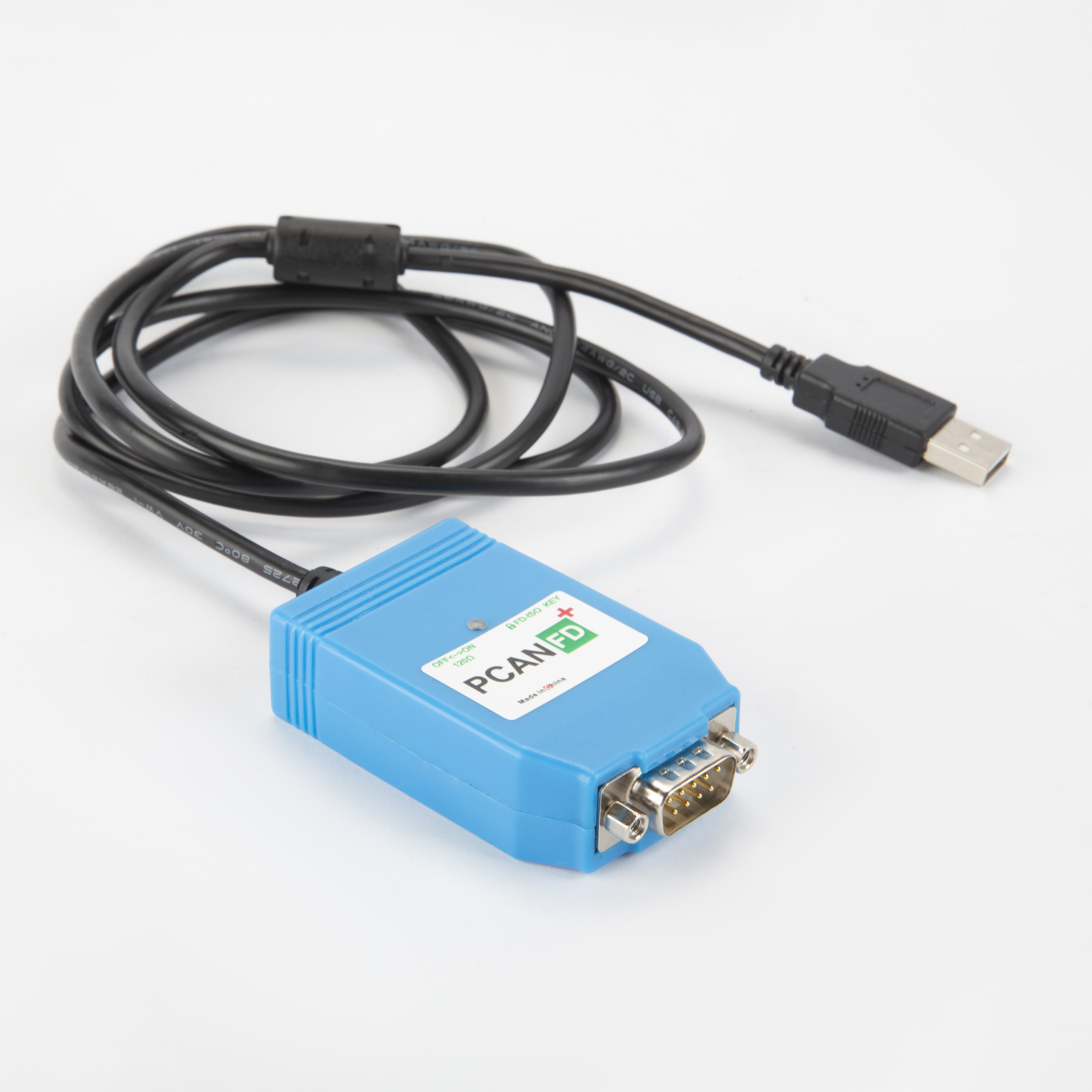 PCAN FD USB - CAN FD 互換、IPEH-IPEH-004022/002022/002021 および Vector CANoe VN1610 をサポート