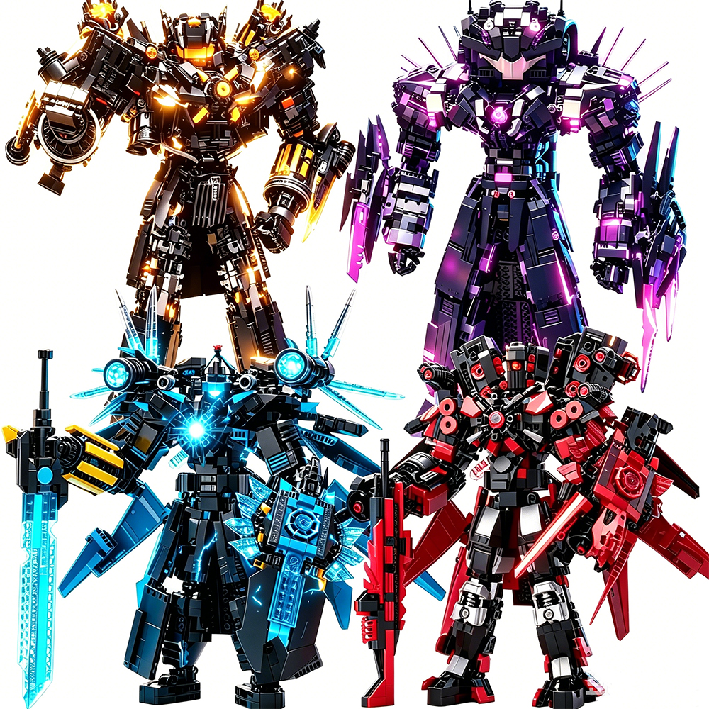 卸売新しい Skibidi トイレットビルディングブロックジャイアント G-マン TVman スピーカーマン Titan Boss レンガモデルのおもちゃ子供のためのクリスマスギフト