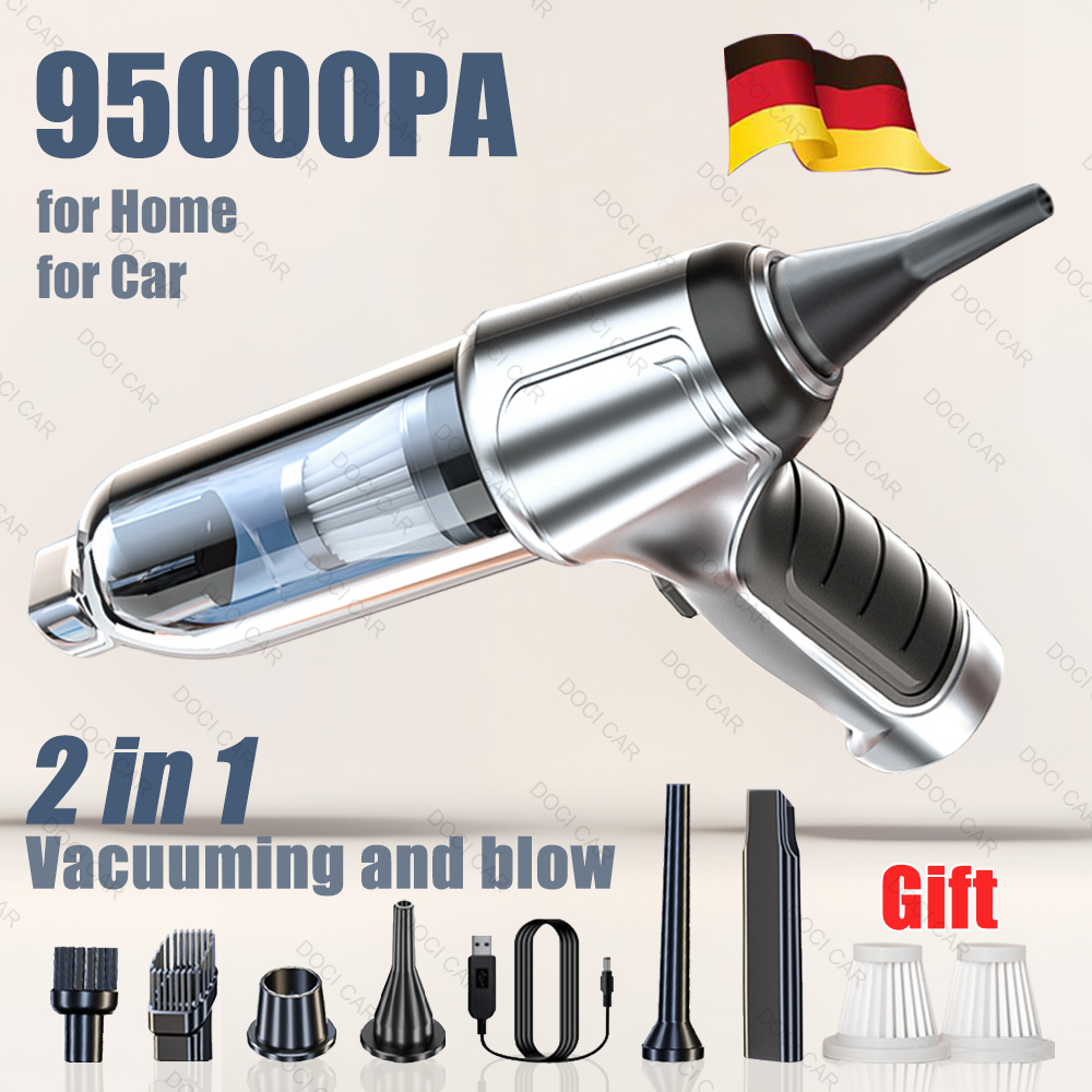 95000PA 家電車の掃除機ワイヤレスハンドヘルド車の掃除機掃除機とブロー 2 で 1 ポータブル強力な吸引クリーナー