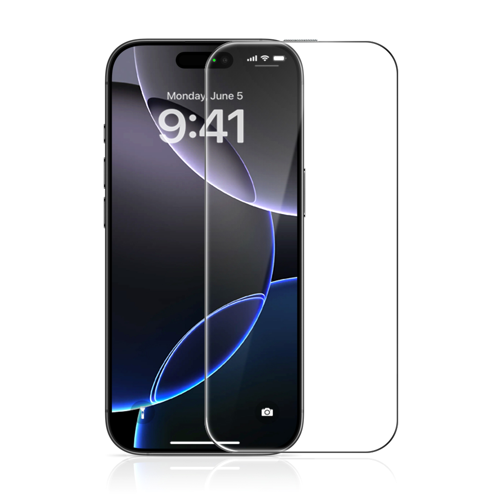 LFD 01 9H アンチスクラッチシルクプリント強化ガラススクリーンプロテクター iPhone 15/16 Pro Max アンチショックアンチスパイ互換性 21D