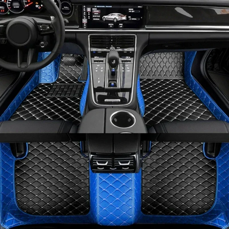 カスタマイズされたスプライシングカラー車のフロアマット BMW X1 E84 F48 X2 F39 X4 F26 G02 2018-2023 インテリアカーアクセサリー