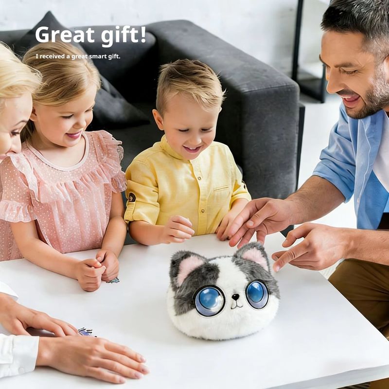Doubao Ai インテリジェントチャットロボットぬいぐるみ猫感情的なコンパニオンおもちゃ音声会話快適ホームデスクトップ装飾大人のための