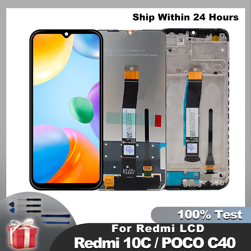 6.71 "Xiaomi Redmi 10C 液晶 220333QAG ディスプレイタッチスクリーンデジタイザアセンブリ REDMI 10c ディスプレイ交​​換部品