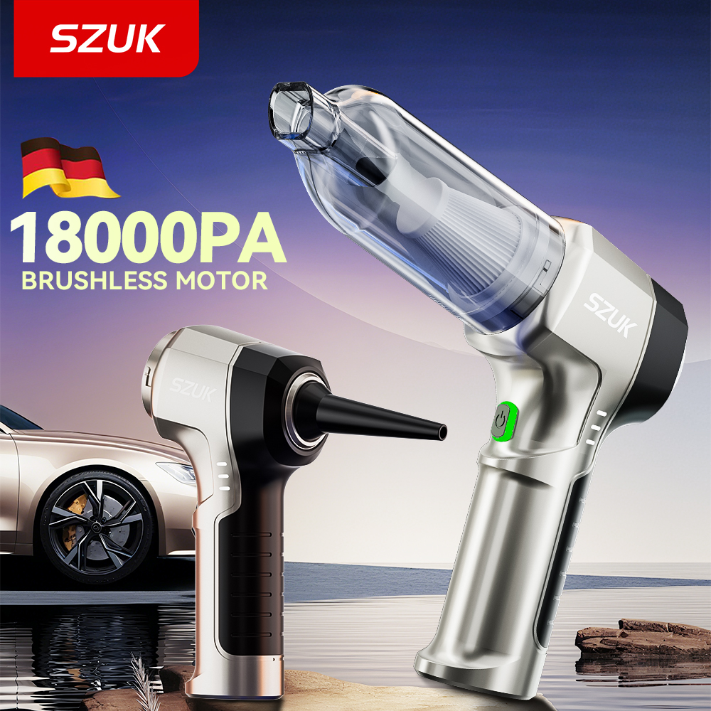 SZUK 新車掃除機 18000PA 強力な吸引ワイヤレスクリーナーコードレスポータブル手持ち掃除機掃除機