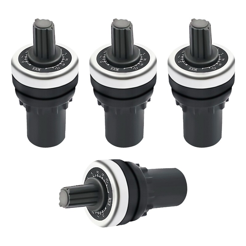 4 個 LA42DWQ-22 1K/2K/5K/10K/20K オーム 22 ミリメートル直径ロータリーポテンショメータ可変速ドライブポテンショメータロータリーポテンショメータ