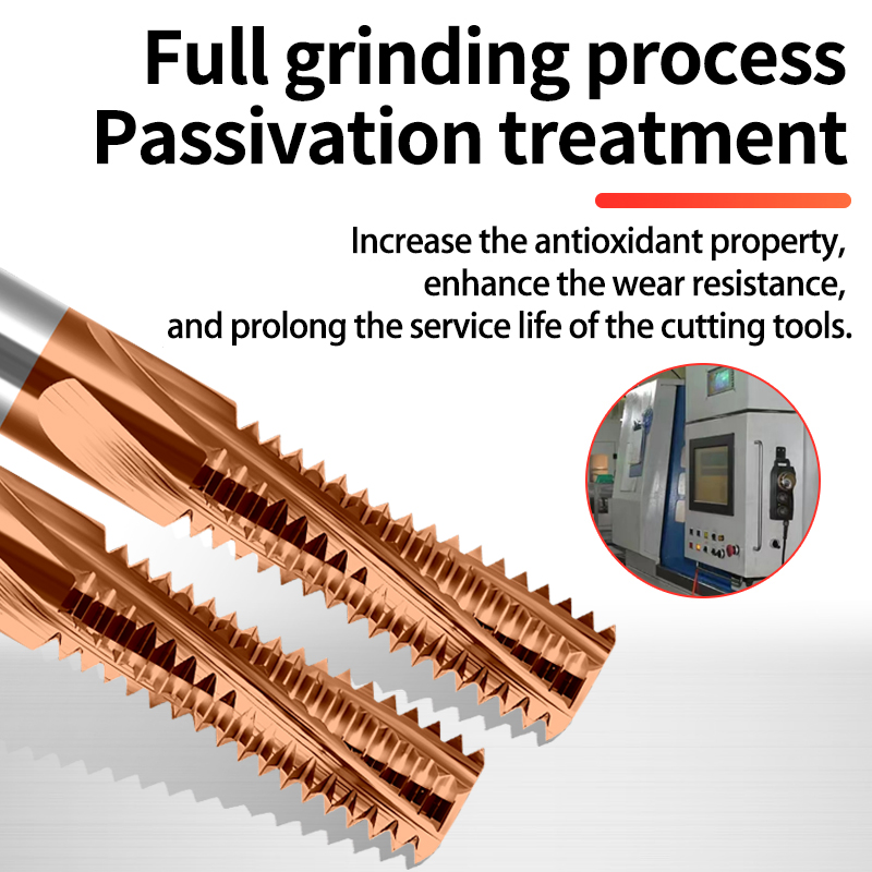 BossTaps 100L フル歯タングステン鋼スレッドフライスカッター CNC 内部加工ツール M1.4 M1.6 M2 M2.5 M3 M4 M5-M16