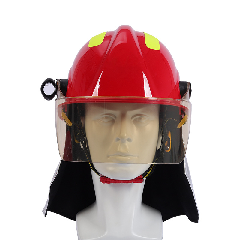 ライトマスクと防火ヘルメットを備えた消防士用の17種類の消防救助ヘルメット