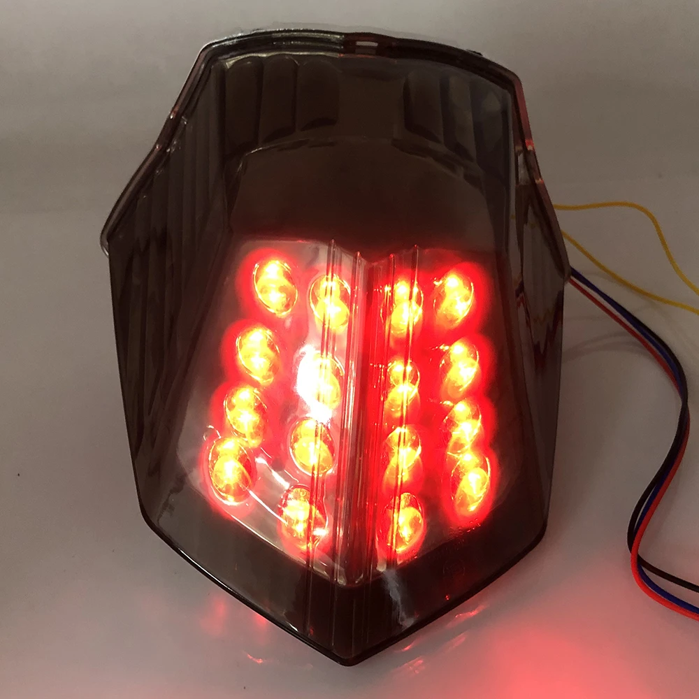 オートバイヤマハ FZ6R FZ6 XJ6 XJ-6 F NS 流用 2009-2017 LED テールライトブレーキライトリア警告ランプターンシグナルライト