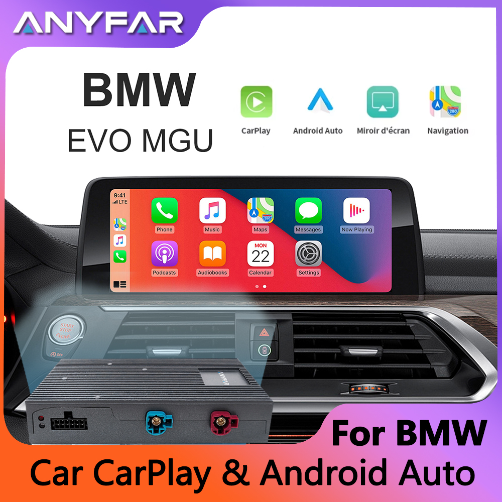 ワイヤレス CarPlay Android 自動 BMW EVO MGU ID5 6 7 システム 1 3 5 6 7seires X1 X2 X3 X4
