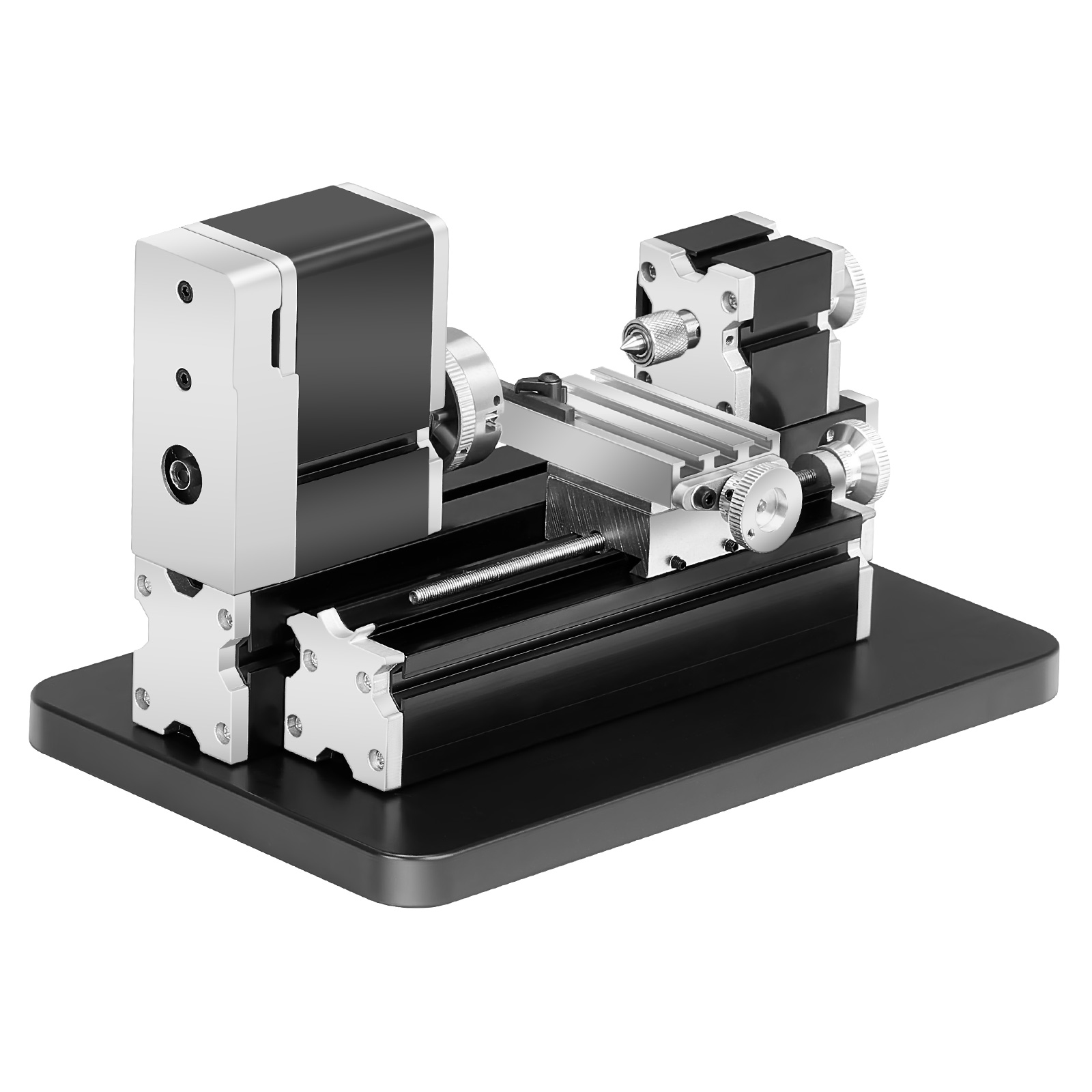 SucceBuy 2.76x5.12 インチミニ金属旋盤機 36 ワット 20,000 RPM 速度 3 爪チャックアルミ合金精密部品加工用