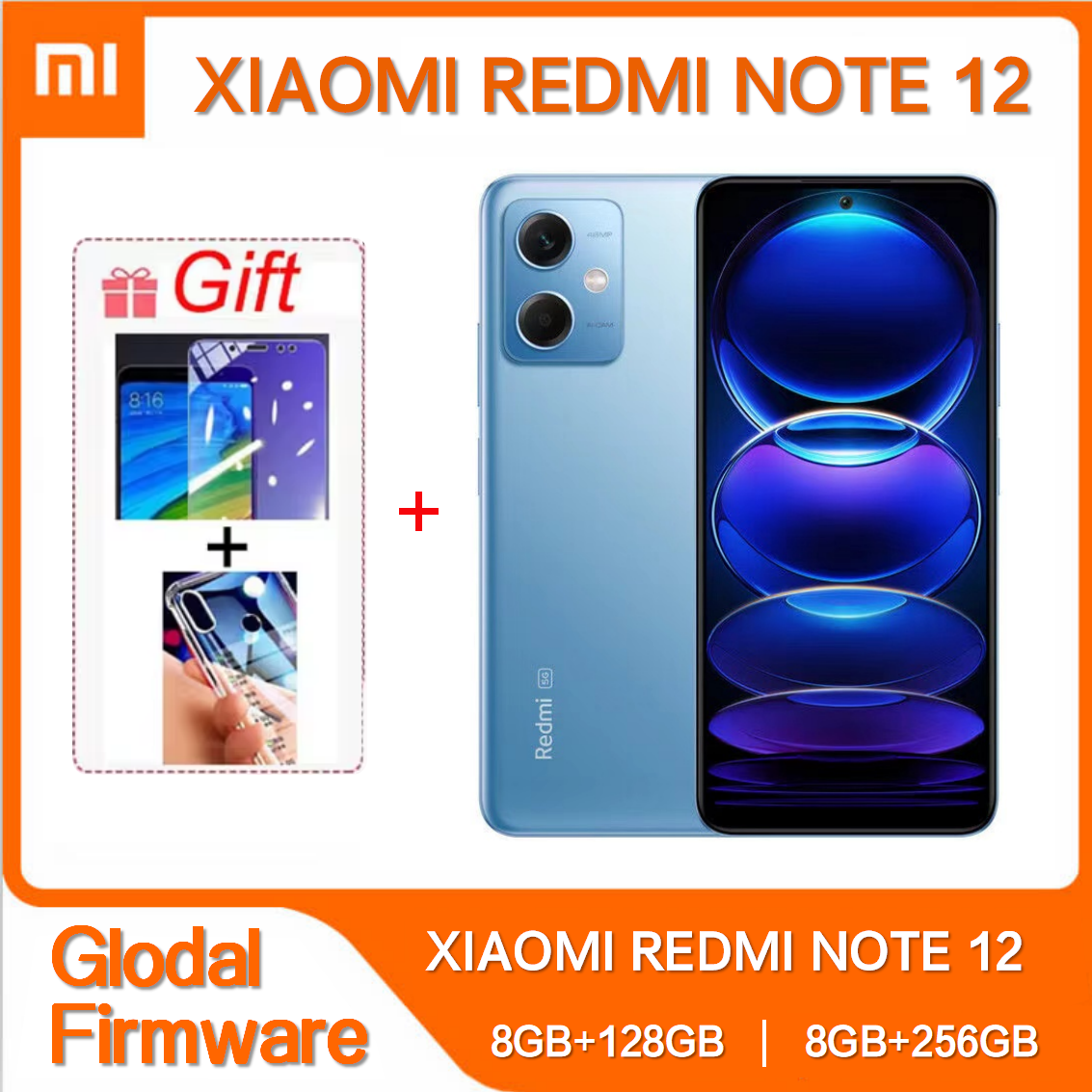 グローバル Rom Xiaomi Redmi Note 12 5G スマートフォン 128GB/256GB 6.67 ''GOLED ディスプレイ 120Hz Snapdragon 4 Gen1 48MP デュアルカメラ 33W 使用