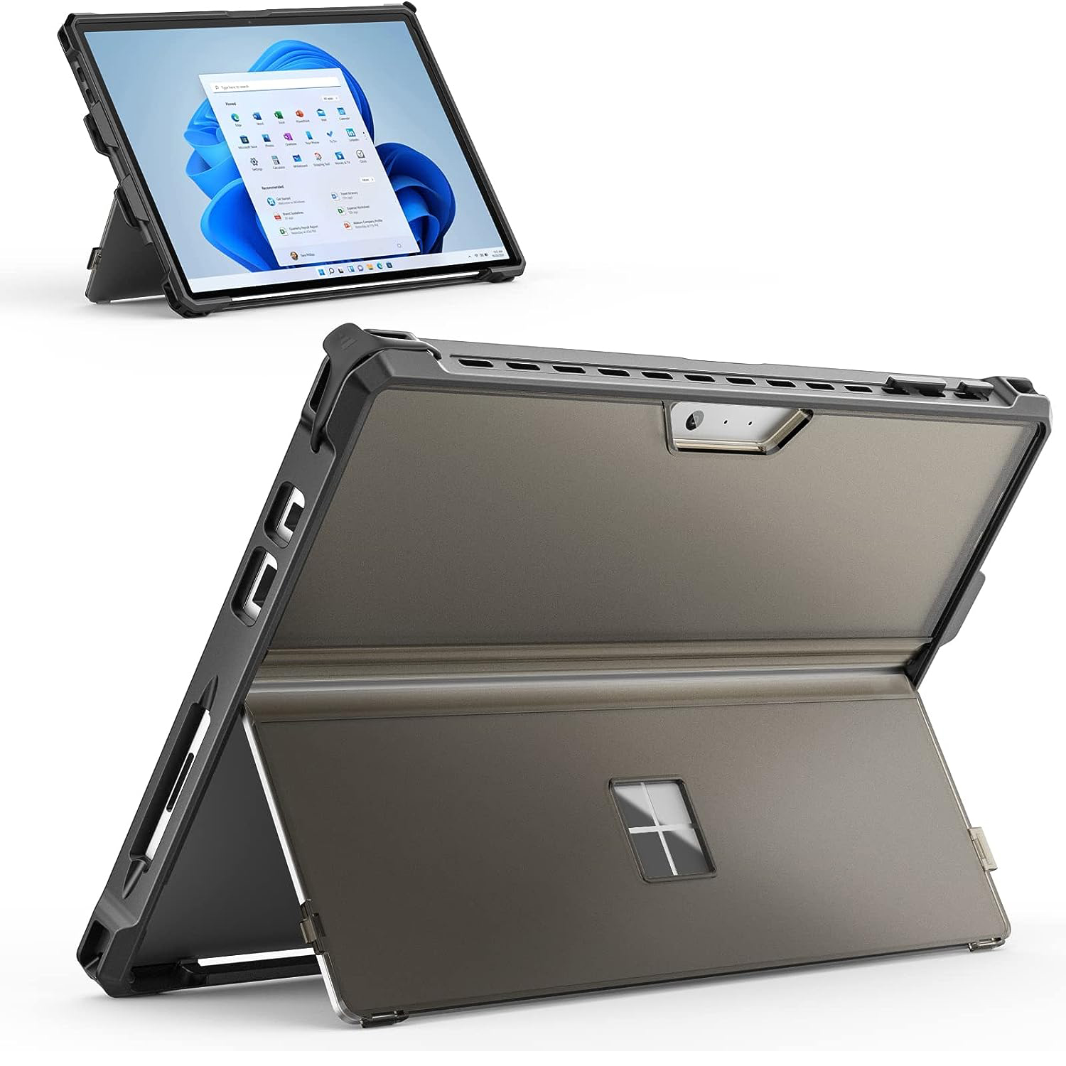 1PC Case For Microsoft Surface Pro 7 Plus/Pro7/Pro 6/Pro 5/Pro 4/ LTE - All-in-One Rugged Cover Case with Pen Holder