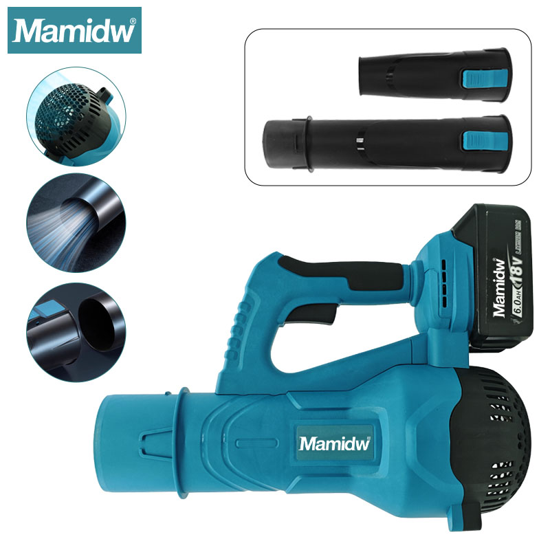Mamidw 38000RPM コードレスリーフブロワー、ブラシレスモーターを搭載した電動ブロワー、マキタ 18v バッテリー PIN 用