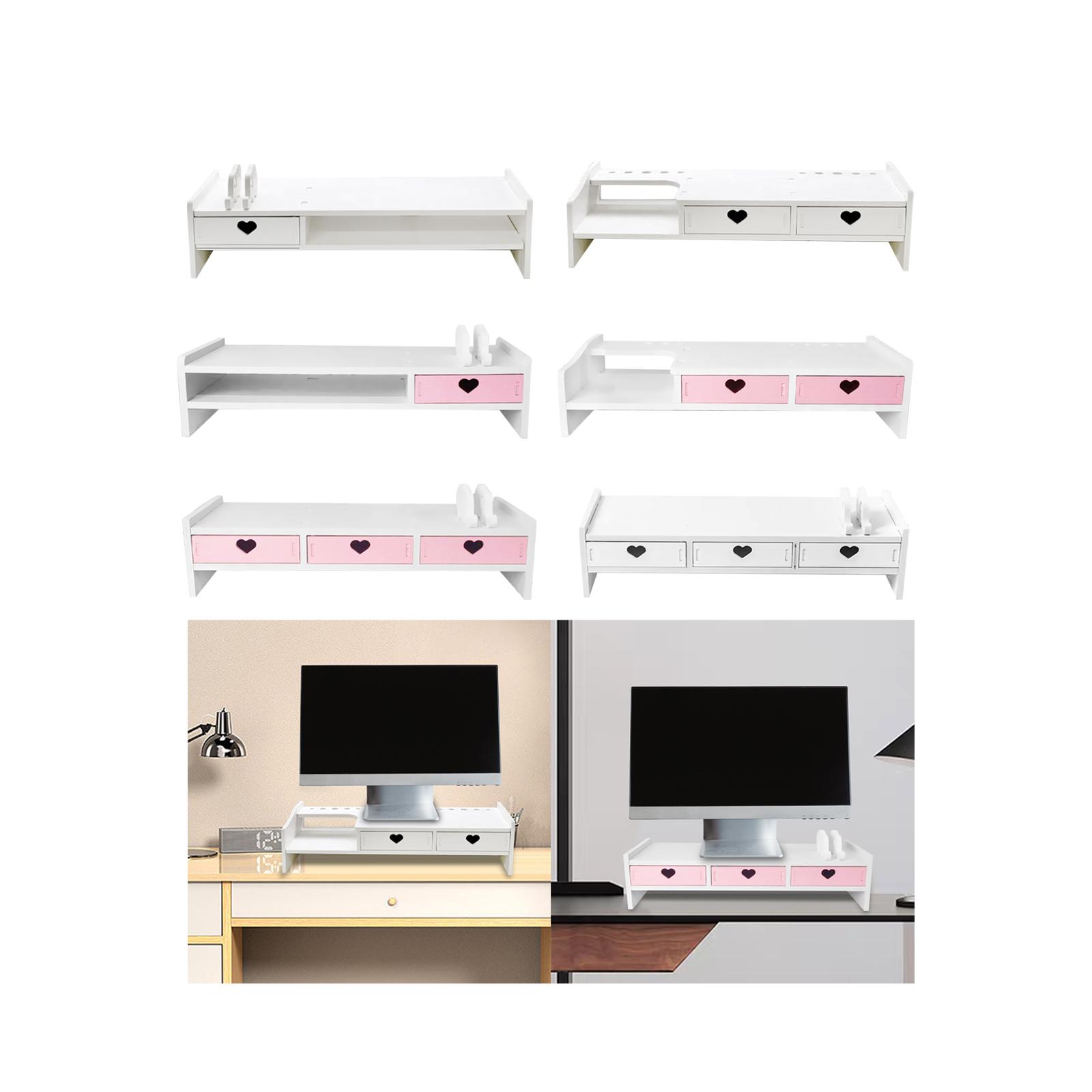 コンピュータモニタースタンドディスプレイ高棚学生オフィスデスクトップキーボードストレージコンピュータワークステーションオーガナイザー