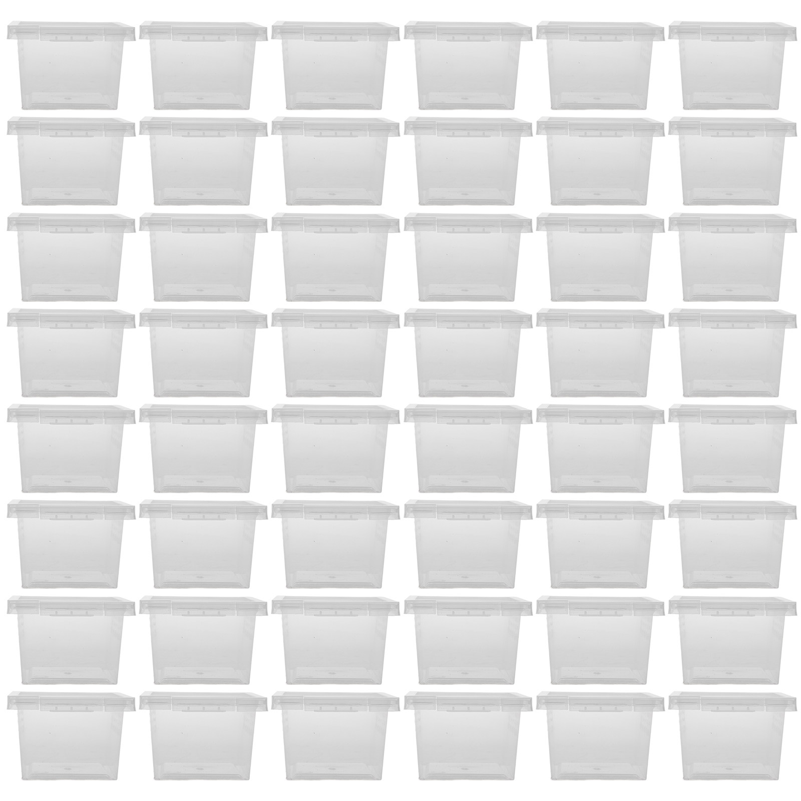100Pcs Ventilated Insect Housing Box Premium PP Reptile Feeding Container for Daily Use Escape-Prevention Comfortable Nest