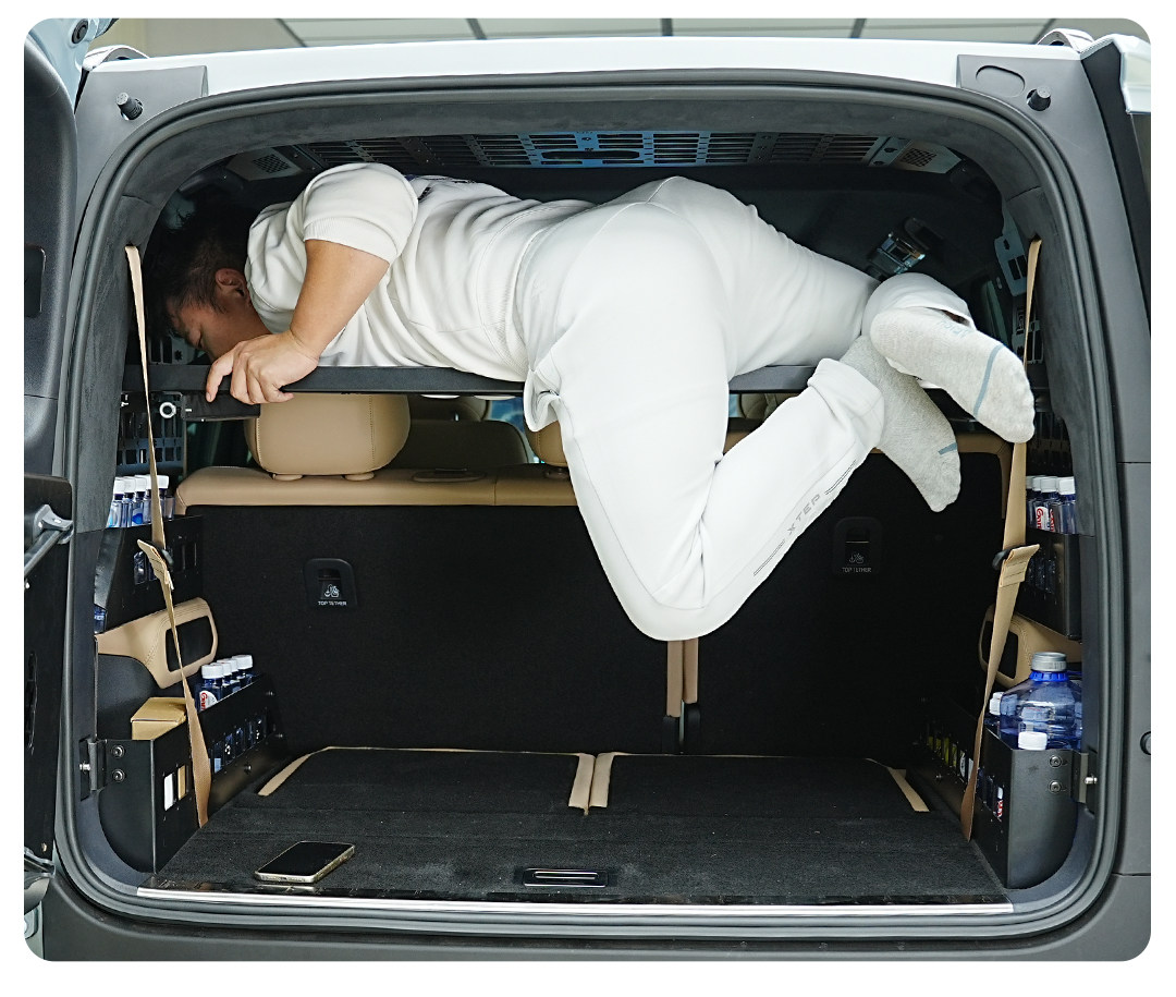 BYD FangChengBao ヒョウ 8 デンザ B8 2024 2025 2026 Molle パネルリアトランクラックモジュラー収納荷物キャリアオーガナイザー