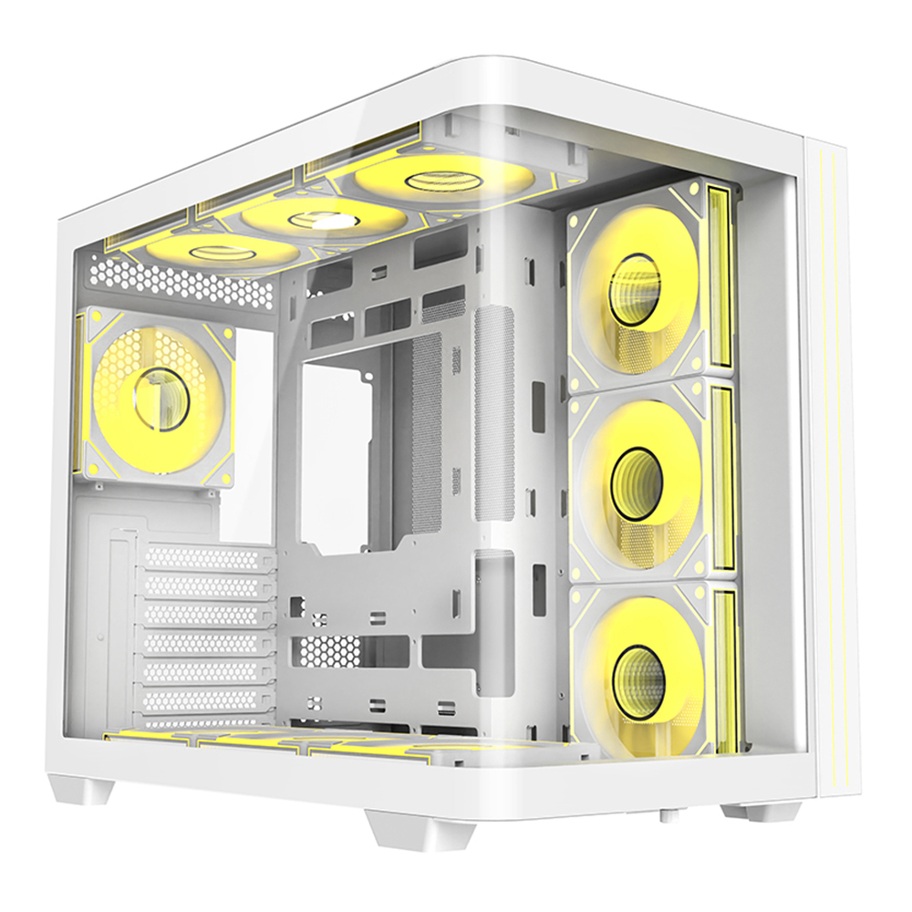 OEM ミッドタワー ATX PC コンピュータケースゲーマーキャビネットゲーム PC ケース強化ガラスサイドパネル