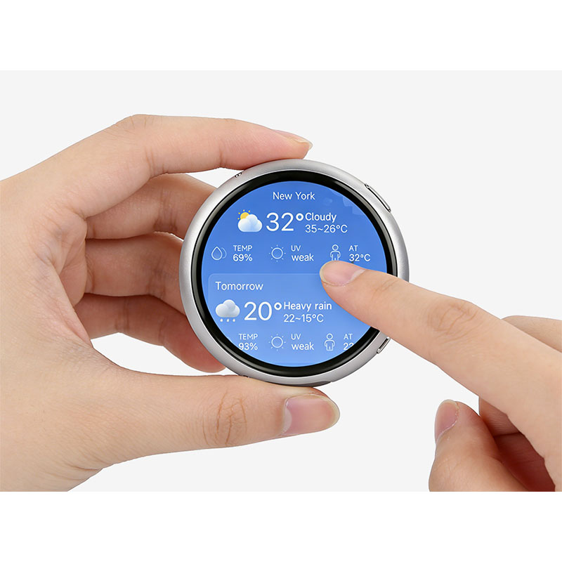 ESP32-S3 1.75 インチ AMOLED ラウンド タッチ ディスプレイ | 解像度 466x466 | アルミニウム ケース