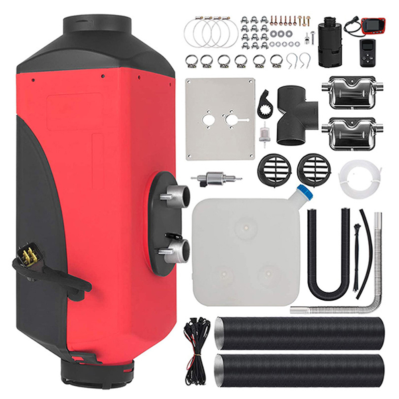 8KW 12V ディーゼルエアヒーター リモコン付き 10L 燃料タンクセット ボート RV バス 車電気キット さまざまな車両用