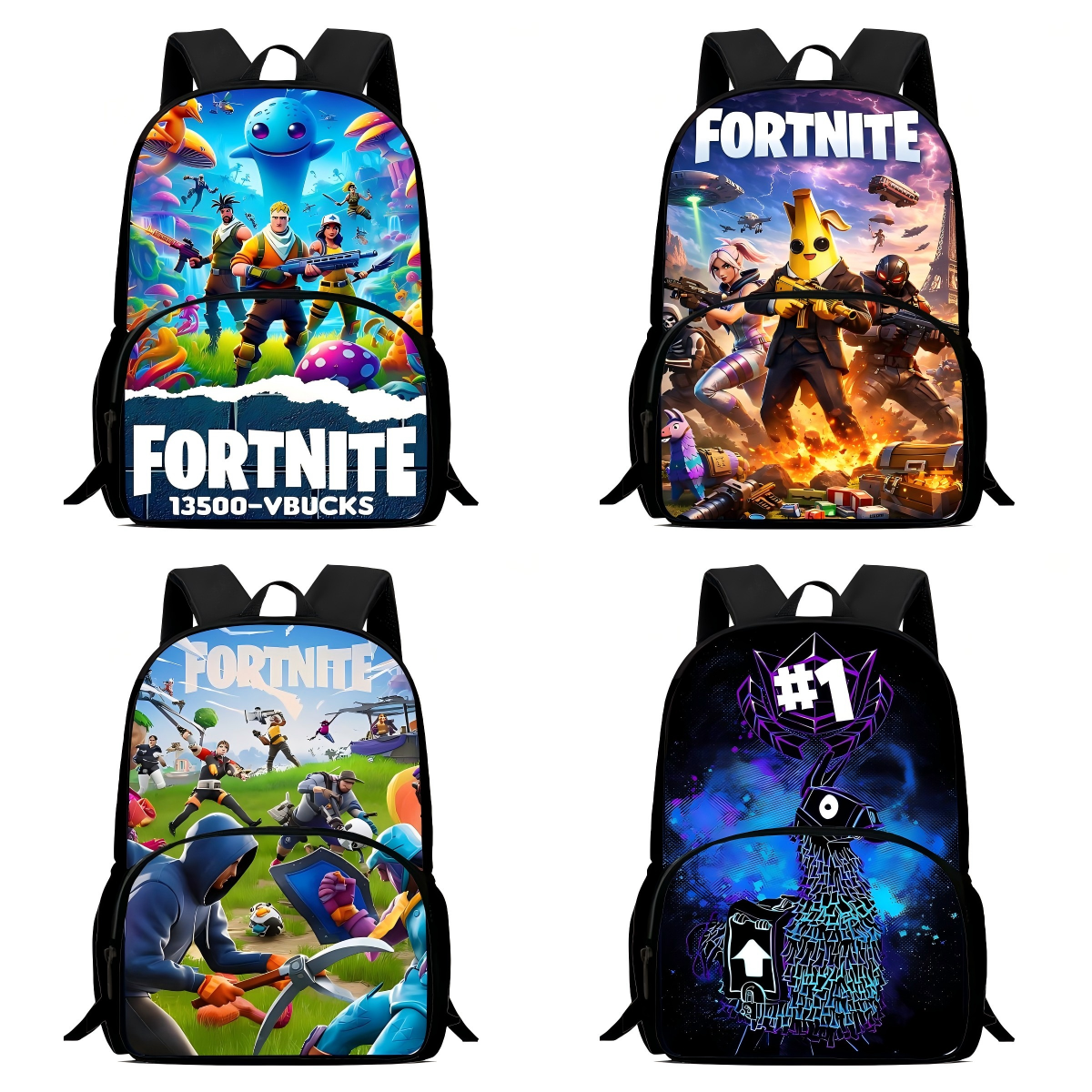 新しいゲーム FortniteS キッズバックパック少年少女学生誕生日プレゼント子供スクールバッグ大容量キャンプ耐久性のあるリュックサック