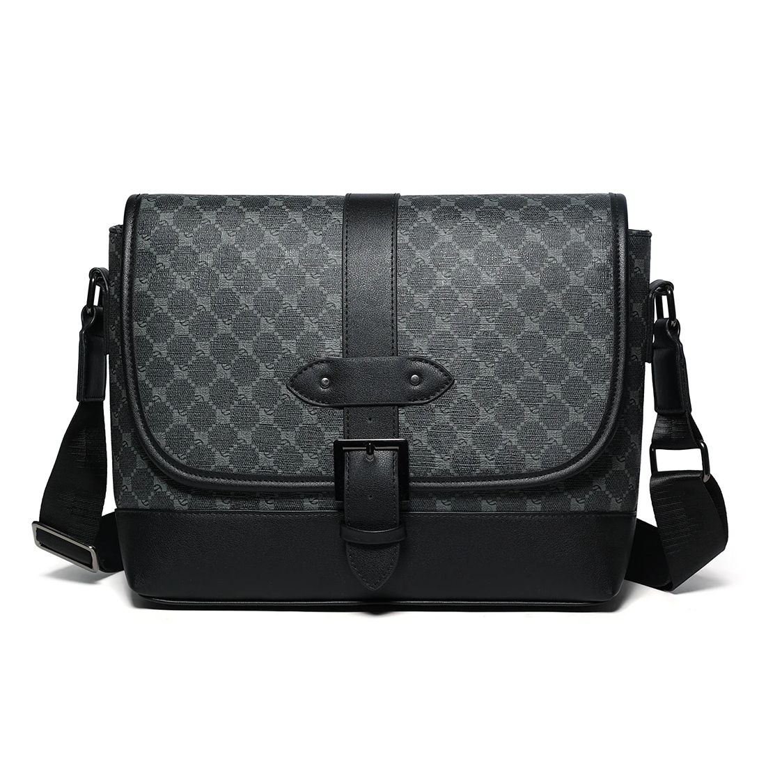 ビジネスレザー大型クロスボディバッグ男性用バッグデザイナーカジュアルマンメッセンジャーバッグ男性スリングパック仕事ショルダーバッグ高級